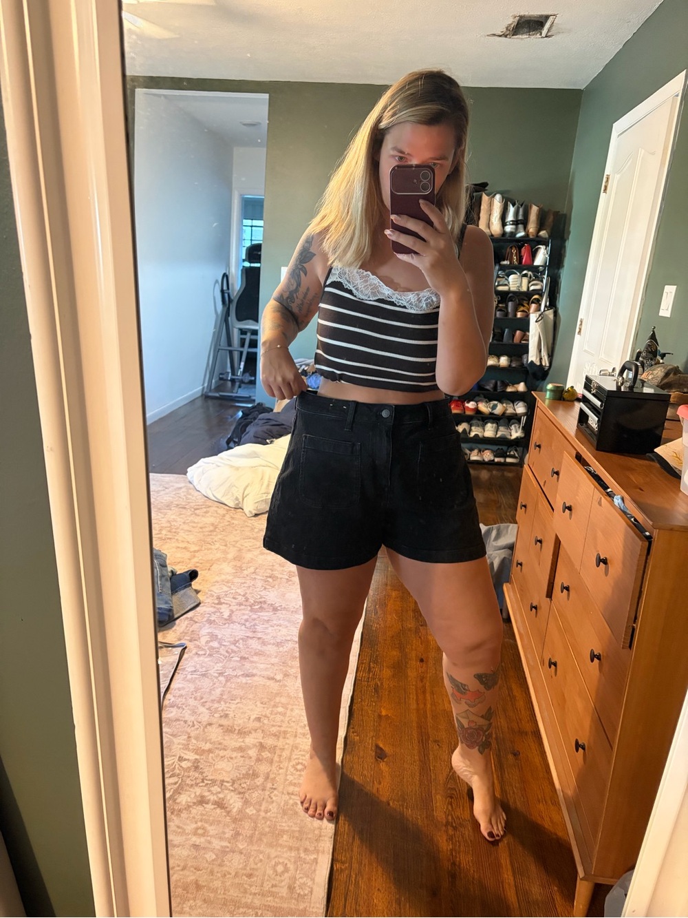 Madewell Curvy High Rise Sailor Short 32